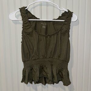American Eagle Ruffle Tank Top